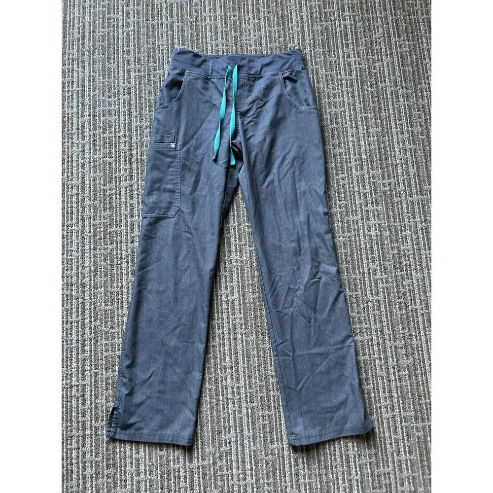 FIGS sz XS Kade Cargo Scrub Pants Womens T21004 Uniform GRAY A25